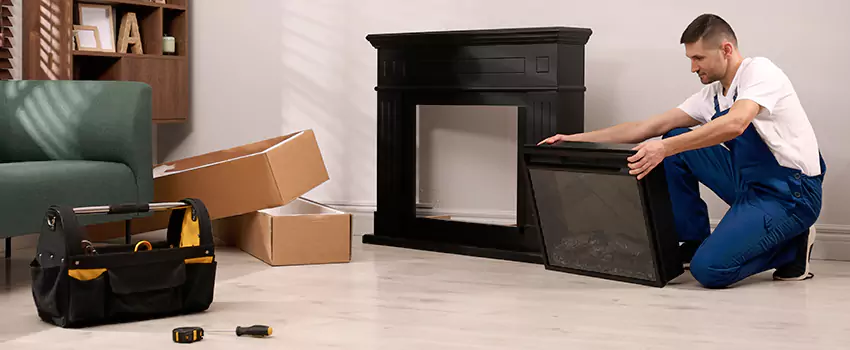 Old Rusted Metal Fireplace Repair And Replacement in Mason City, IA